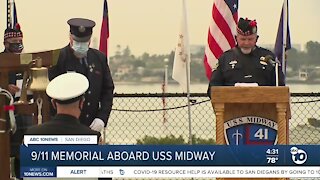 9/11 memorial aboard USS Midway