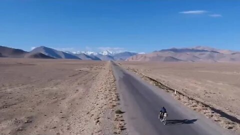 A % bivvy, % a % phone % and % a % drone % cycling % home % from China