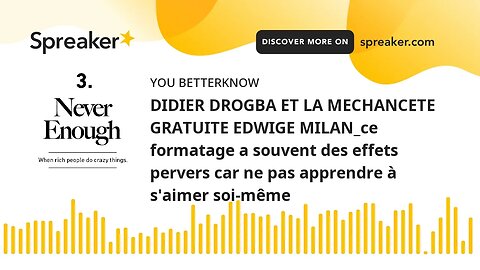 DIDIER DROGBA ET LA MECHANCETE GRATUITE EDWIGE MILAN_ce formatage a souvent des effets pervers car n