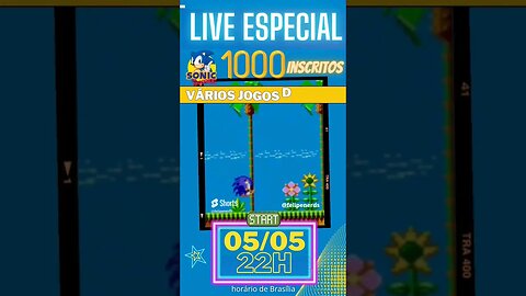 Não perca nossa Live especial de 1000 inscritos