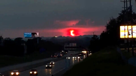 A terrible and strange sunrise on 10.06.21 in the USA and Canada! annular solar eclipse