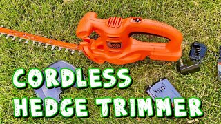 BLACK+DECKER 20V MAX Cordless Hedge Trimmer Review