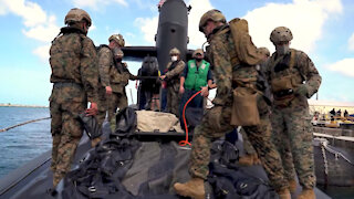 Marines and Sailors Prepare For Exercise Aboard USS Ohio