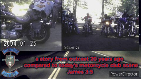 a story from outcast 20 years ago compared to today's motorcycle club James 3:5 #theoutlawpreacher