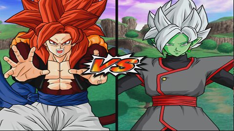 SSJ4 Gogeta VS Fused Zamasu - DBZ Budokai Tenkaichi 4