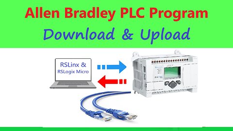 0028 - Allen bradley plc program download and upload on Micrologix 1100