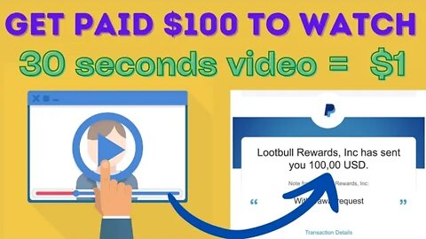 Earn $100 just watching video ads *PayPal money* (make money online 2023)