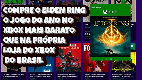 Compre o Elden Ring o Jogo do Ano de 2022 no Xbox, Mais Barato que na Própria Loja do Xbox Brasil