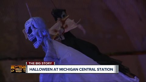 Halloween at Michigan Central Station