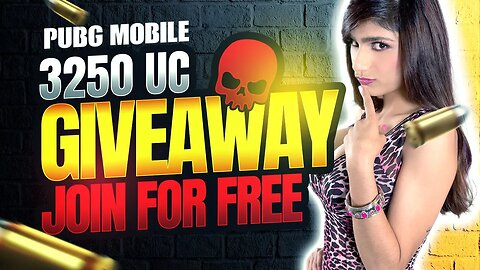 3250 UC GIVEAWAY EVERYDAY 8PM | TOP 10 VIEWERS 325 UC