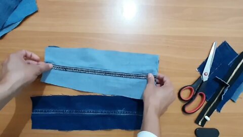 DIY: old jeans CLUTCH BAG