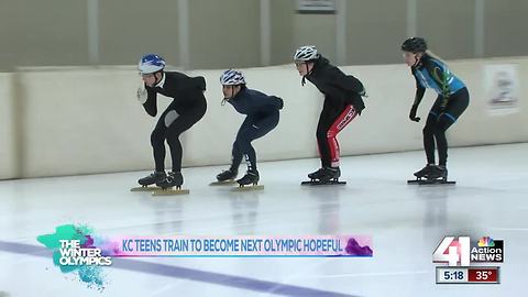 Kansas City teens train with hopes of making it to the Olympics in Speed Skating