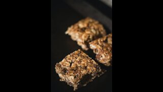 Keto Chia Seed Coconut Pecan Squares - Healthy - Snack - Low Carb - Easy - #shorts