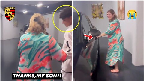 Cristiano Ronaldo jr ,CR7 mother reaction to Cristiano Ronaldo buys £9999000 Porsche to her!!😭🇵🇹💲