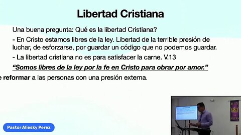 2023.08.20 - Escuela Dominical - Estudio de Galatas, Pte 12 - Pastor Aliesky Perez