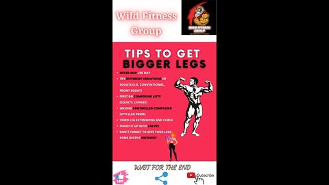 🔥Tips to get bigger legs🔥#shorts🔥#viralshorts🔥#fitnessshorts🔥#wildfitnessgroup🔥