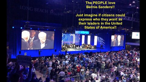 Bernie Sanders LOVED by crowd at California Democrat Convention - Nov 2019