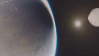 Solar eclipse seen from space totally out of this world!