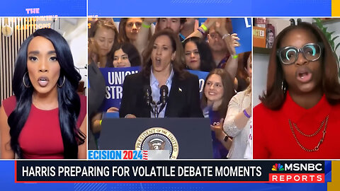 MSNBC layout excuses for candidate Kamala to potentially fail the debate with Trump: "She has higher expectations. This has been a very short campaign, just over 100 days. She has to introduce herself to the American people..."