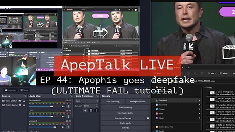 ApepTalk LIVE Ep 44: Apophis goes deepfake (ULTIMATE FAIL TUTORIAL)