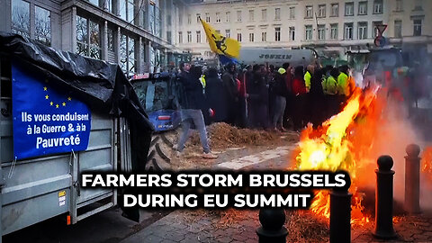 Farmers Storm Brussels During EU Summit