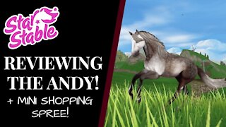 Reviewing The: ANDALUSIAN! + Mini Shopping Spree! Star Stable Quinn Ponylord