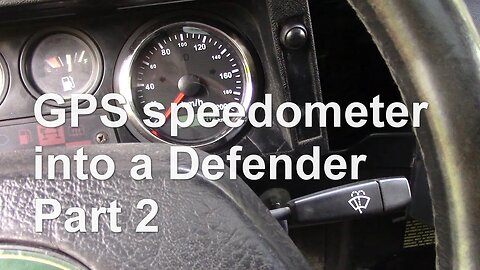 GPS speedometer into a Defender Part 2