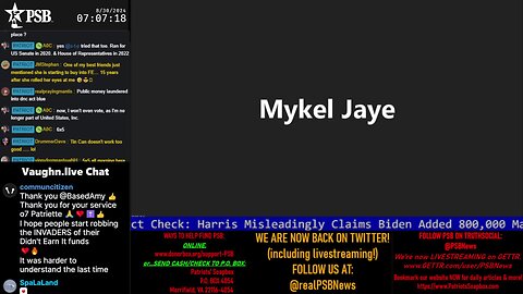 2024-08-30 07:00 EDT - Patriots Soapbox AM: with MykelJaye