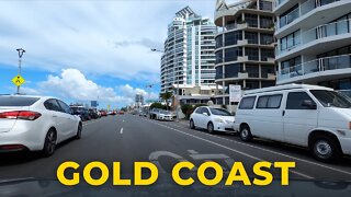 Driving on the Gold Coast in Queensland Australia