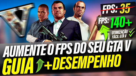 COMO RODAR GTA V NO PC FRACO | SUPER OTIMIZAÇÃO PARA GTA V 🚀