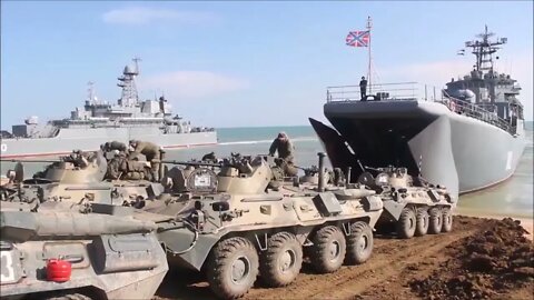 **WARNING** 14 Russian Ships, Including Landing Ships, Are Now Approaching Odessa