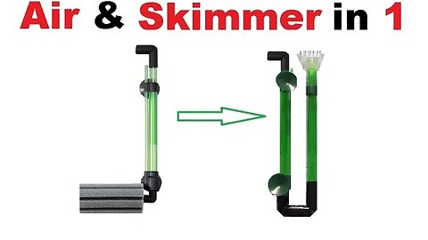 fish Tank Air & Skimmer in ONE