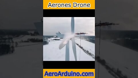 Massive Drone Cleaning Giant #Wind Turbine #AeroArduino