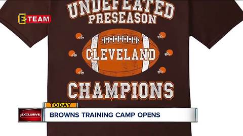 Browns training camp starts today