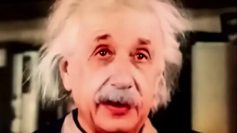 [1930] Albert Einstein Explains Theory of Relativity FHD 60fps colorized by AI Technology