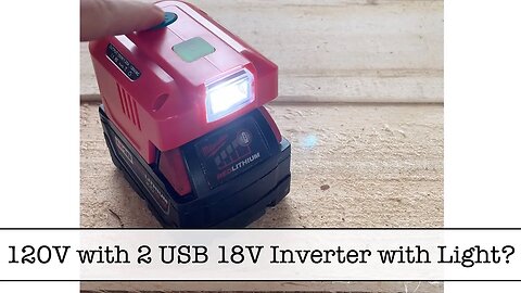 Under $50 for an 18V, 150W Power Inverter for Milwaukee M18 Batteries