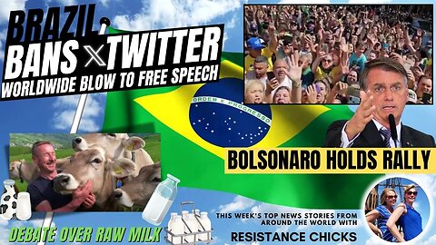 Worldwide Blow To Free Speech - Brazil Bans X/Twitter - Bolsonaro Holds Rally World News 9/1/24