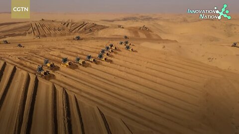 Construction of world’s largest #wind , solar power base in desert well #underway in china