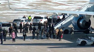 First Lady Melania Trump arrives in Tulsa