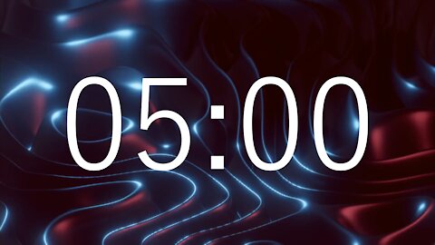 5 Minute Countdown Timer - Soothing Musical Calmness with End Alarm Signal