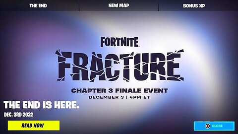 Fortnite Chapter 4 Live Event: Fracture