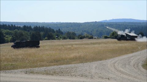 British MLRS Engage Targets During a Live-Fire Mission - Dynamic Front 22