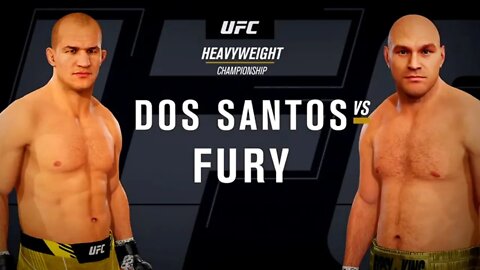 EA Sports UFC 4 Gameplay Tyson Fury vs Junior Dos Santos