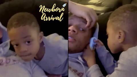 Yella Beezy's Son MJ Checks His Temperature During Daddy Duty! 👨🏾‍⚕️