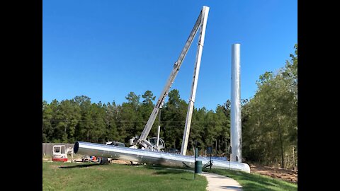 Actual Footage Crane Breaks in Half During Construction of New 5G Tower (From Backyard)