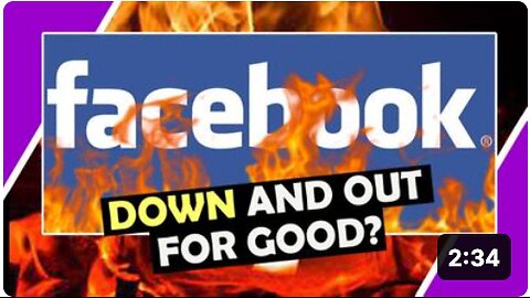 FACEBOOK Down And OUT For GOOD? 🙏🙏🙏