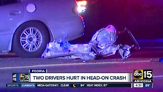 Drivers hurt in head-on collision in Peoria