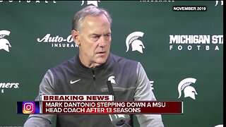 Mark Dantonio stepping down as Michigan State head coach