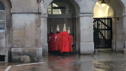 Sorting out the head dress #horseguardsparade