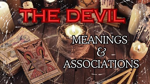 The Devil tarot card - Meanings and associations #thedevil #tarotary #tarot #tarotcards